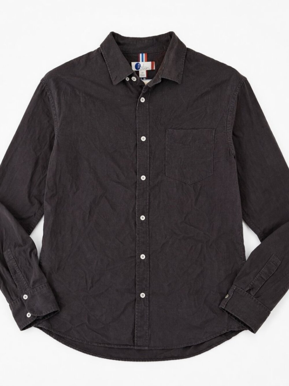 Mens Boden Cord Button Down Shirt Size Medium Regular Fit Brown Soft Corduroy